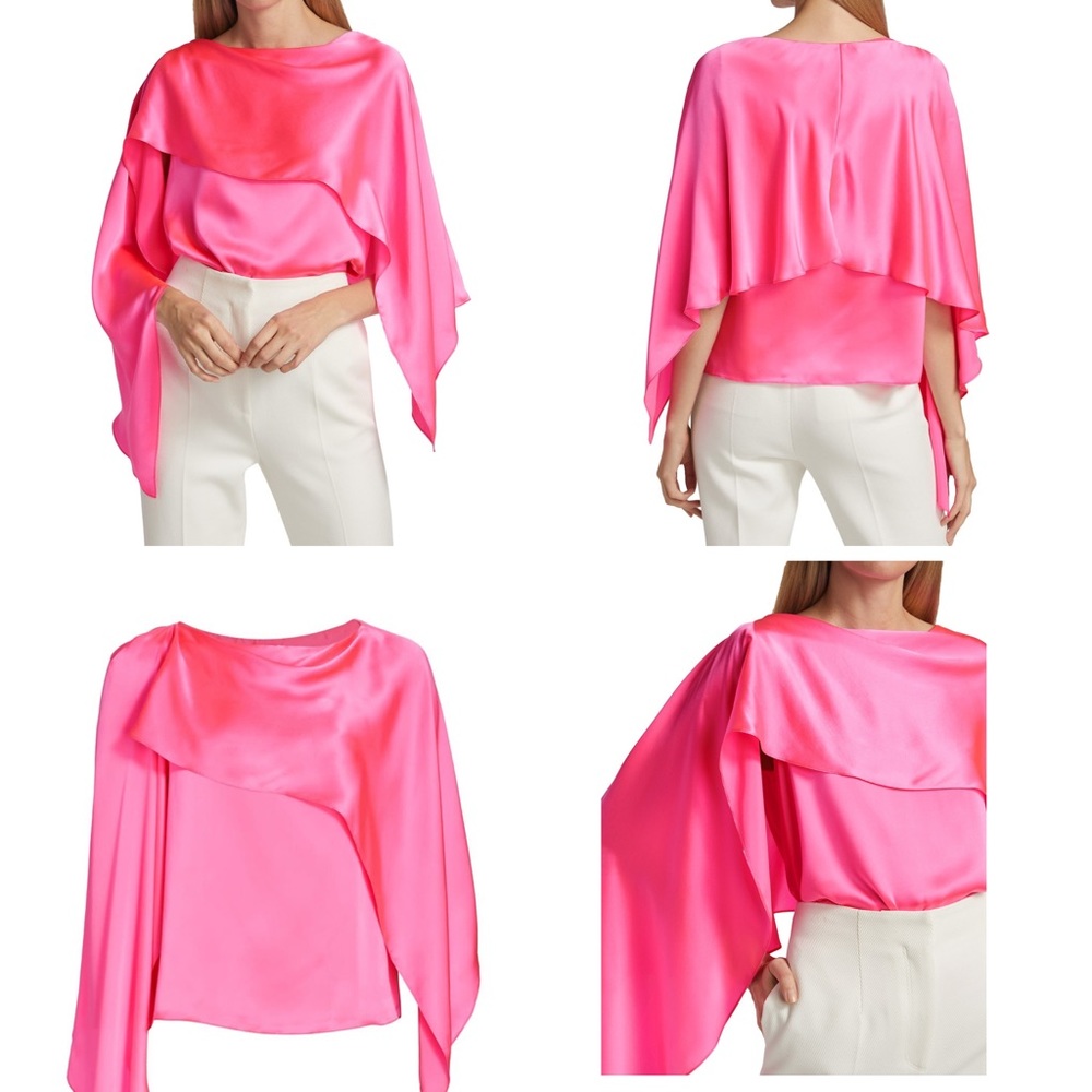NEW Halston
Dahlia Draped Charmeuse Top - Picture 4 of 10